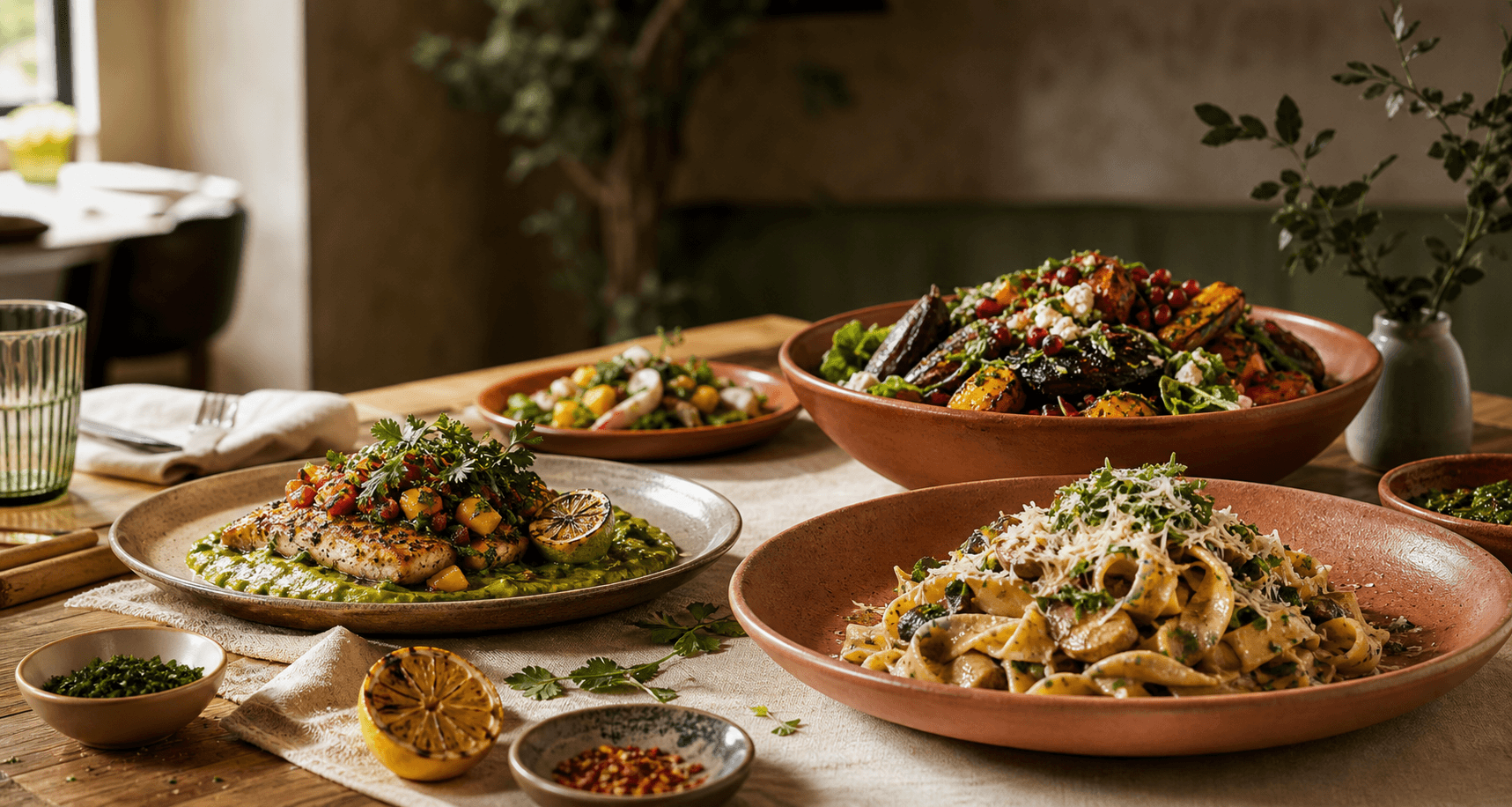 Food Fusion seasonal table spread